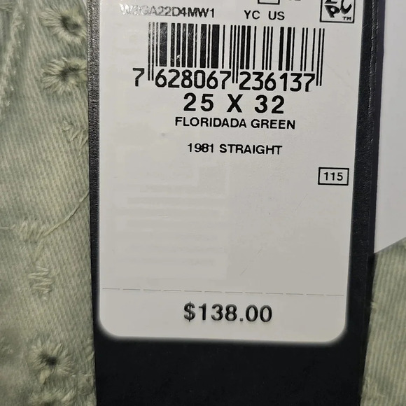 GUESS 1981 Floridada Eyelet Straight Leg Jeans - Picture 4 of 8